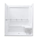 Sterling 62055115 OC-SS-39 39-3/8" Vikrell® Seated Shower End Wall Set with Right Seat, Left Grab Bar, White