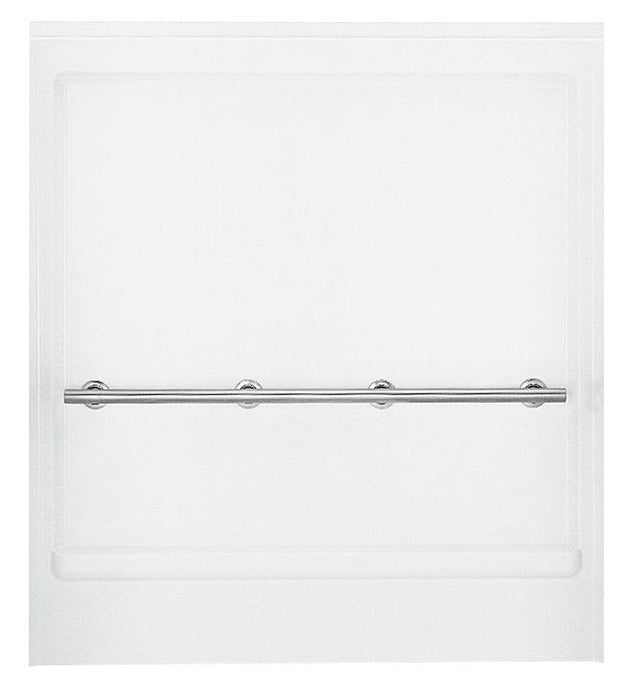 Sterling 62062103 OC-S-63 63-1/4" Vikrell® Shower Back Wall with Grab Bar, White