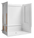 Sterling 62062106 OC-S-63 63-1/4" Vikrell® Shower Back Wall with Aging in Place Backerboards, White