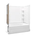 Sterling 71100118 Ensemble Tile 60" x 36" Vikrell® Bath/shower with Aging in Place Backerboards, Left Above-floor Drain, Whit