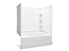 Sterling 71110122 Ensemble Tile 60" x 42" Vikrell® Bath/shower, Right Above-floor Drain, White