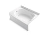 Sterling 71111110 Ensemble 60" x 42" Vikrell® Bath, Left Drain, White