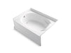 Sterling 71111112 Ensemble 60" x 42" Vikrell® Bath, Left Above-floor Drain, White