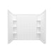 Sterling 71114106 Ensemble Tile 60" x 42" Vikrell® Bath/shower Wall Set with Aging in Place Backerboards, White
