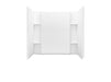 Sterling 71164100 Accord 60" x 36" Vikrell® Shower Wall Set, White