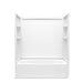 Sterling 71340116 Performa 2 60" x 29" Vikrell® Bath/shower with Aging in Place Backerboards, Left Drain, White