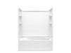 Sterling 71340128 Performa 2 60" x 29" Above-floor-drain Vikrell® Bath/shower with Aging in Place Backerboards, Right Drain, 