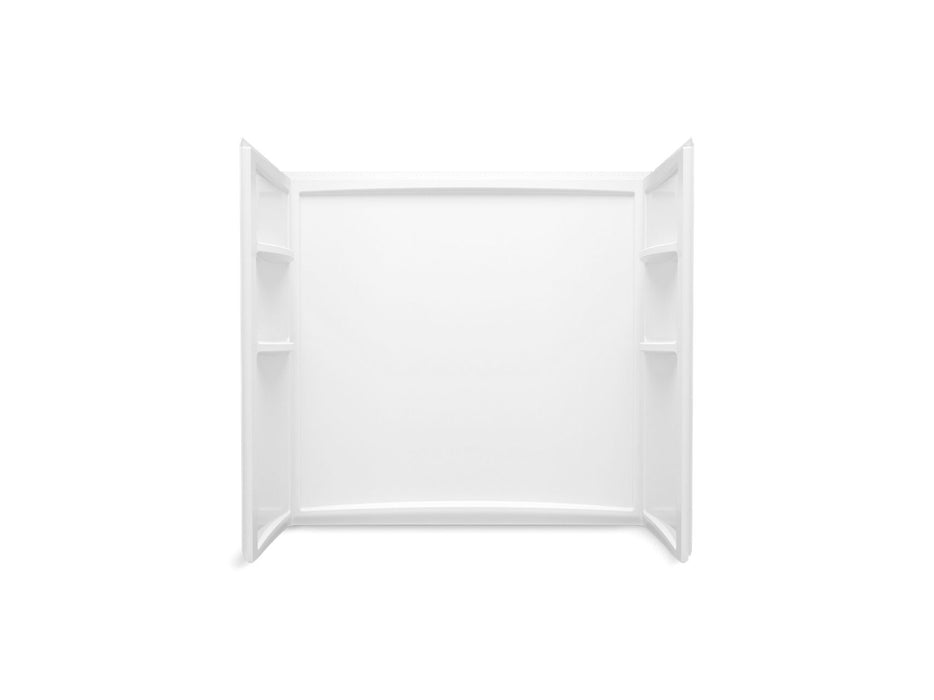 Sterling 71344006 Performa 2 60" x 29" Bath/shower Wall Set with Aging in Place Backerboards, White