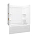 Sterling 71370128 Ensemble Medley 60" x 30" Vikrell® Bath/shower with Aging in Place Backerboards, Right Above-floor Drain, W