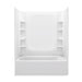 Sterling 71470116 STORE+ 60" x 30" Vikrell® Bath/shower with Aging in Place Backerboards, Left Drain, White