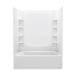 Sterling 71470126 STORE+ 60" x 30" Vikrell® Bath/shower with Aging in Place Backerboards, Right Drain, White