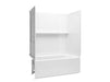 Sterling 71570118 Traverse 60" x 30" Vikrell® Bath/shower with Aging in Place Backerboards, Left Above-floor Drain, White