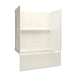 Sterling 71570128 Traverse 60" x 30" Vikrell® Bath/shower with Aging in Place Backerboards, Right Above-floor Drain, White