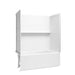 Sterling 71600112 Forum Traverse 60" x 30" Above-floor-drain Vikrell® Bath/shower, Left Drain, White
