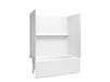 Sterling 71610116 Forum Traverse 60" x 32" Vikrell® Bath/shower with Aging in Place Backerboards, Left Drain, White