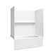 Sterling 71610120 Forum Traverse 60" x 32" Vikrell® Bath/shower, Right Drain, White
