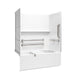 Sterling 71610125 Forum Traverse 60" x 32" Vikrell® Bath/shower with Aging in Place Backerboards, Grab Bars, and Bath Seat, R