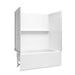 Sterling 71620112 Forum Traverse 60" x 36" Above-floor-drain Vikrell® Bath/shower, Left Drain, White
