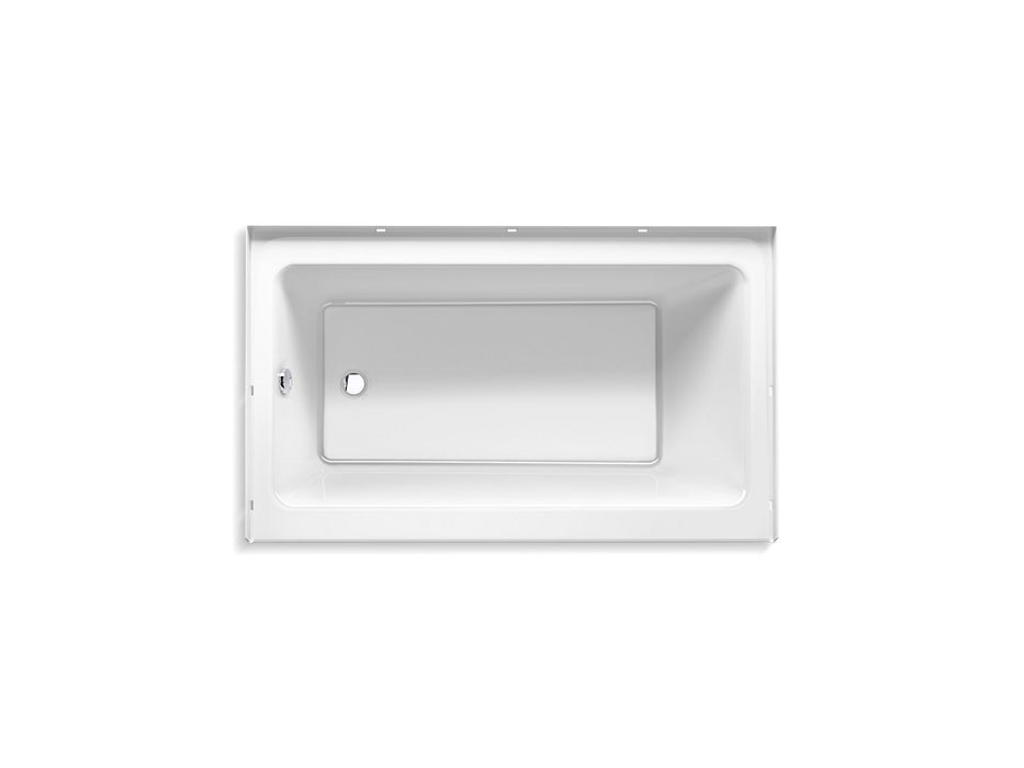 Sterling 71621110 Forum 60" x 36" Vikrell® Alcove Bath, Left Drain, White