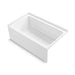 Sterling 71621122-LNR 60" x 36" Above-floor-drain Vikrell® Alcove Bath, Right Drain, White