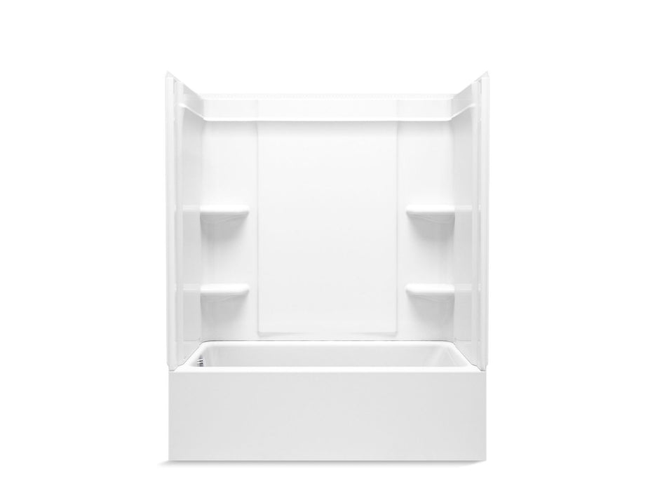 Sterling 71700110 Forum Medley 60" x 30" Vikrell® Bath/shower, Left Drain, White