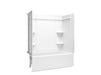 Sterling 71700116 Forum Medley 60" x 30" Vikrell® Bath/shower with Aging in Place Backerboards, Left Drain, White