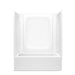 Sterling 71800116 Forum STORE+ 60" x 30" Vikrell® Bath/shower with Aging in Place Backerboards, Left Drain, White