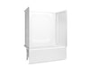 Sterling 71810110 Forum STORE+ 60" x 32" Vikrell® Bath/shower, Left Drain, White