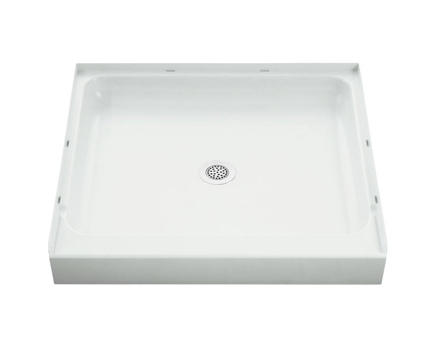 Sterling 72101100 Ensemble 36" x 34" Vikrell® Shower Base, Center Drain, White