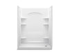 Sterling 72170126 Ensemble Curve 60" x 30" Vikrell® Shower with Aging in Place Backerboards, Right Drain, White