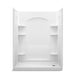 Sterling 72170126 Ensemble Curve 60" x 30" Vikrell® Shower with Aging in Place Backerboards, Right Drain, White