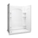 Sterling 72180110 Ensemble Curve 60" x 32" Vikrell® Shower, Left Drain, White
