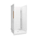 Sterling 72240106 Accord 36" x 36" Vikrell® Shower with Aging in Place, Center Drain Backerboards, White
