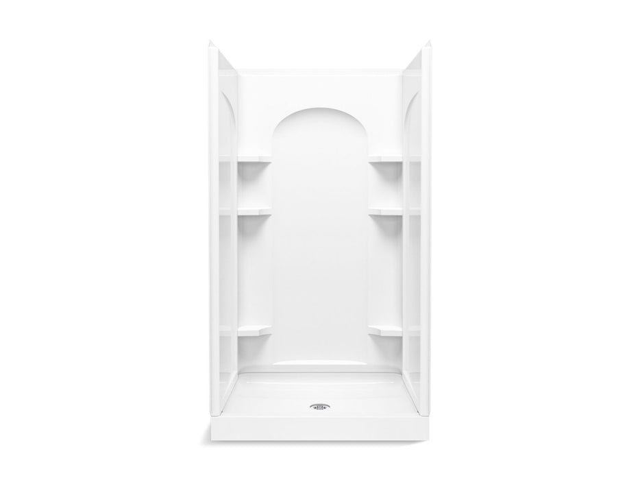 Sterling 72350100 Ensemble Curve 42" x 34" Vikrell® Shower, Center Drain, White