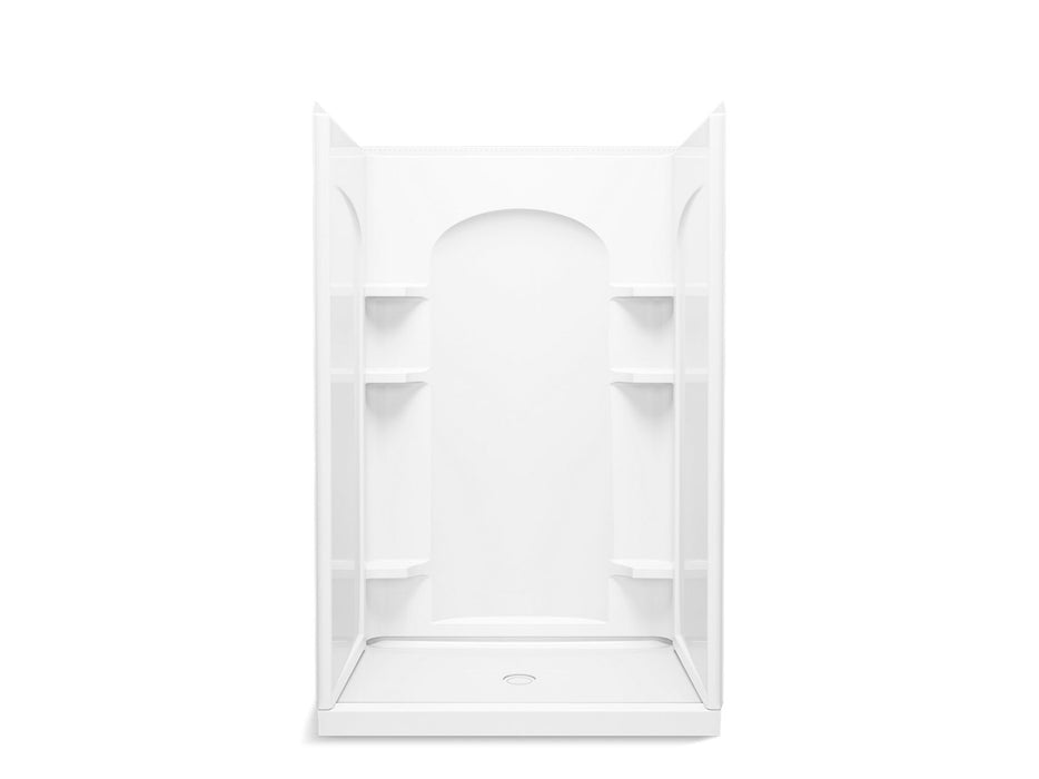 Sterling 72360100 Ensemble Curve 48" x 34" Vikrell® Shower, Center Drain, White