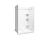 Sterling 72410106 Medley 48" x 34" Vikrell® Shower with Aging in Place Backerboards, Center Drain, White