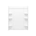 Sterling 72432106 Medley 60" Vikrell® Shower Back Wall with Aging in Place Backerboards, White