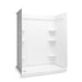 Sterling 72440116 Medley 60" x 30" Vikrell® Shower with Aging in Place Backerboards, Left Drain, White