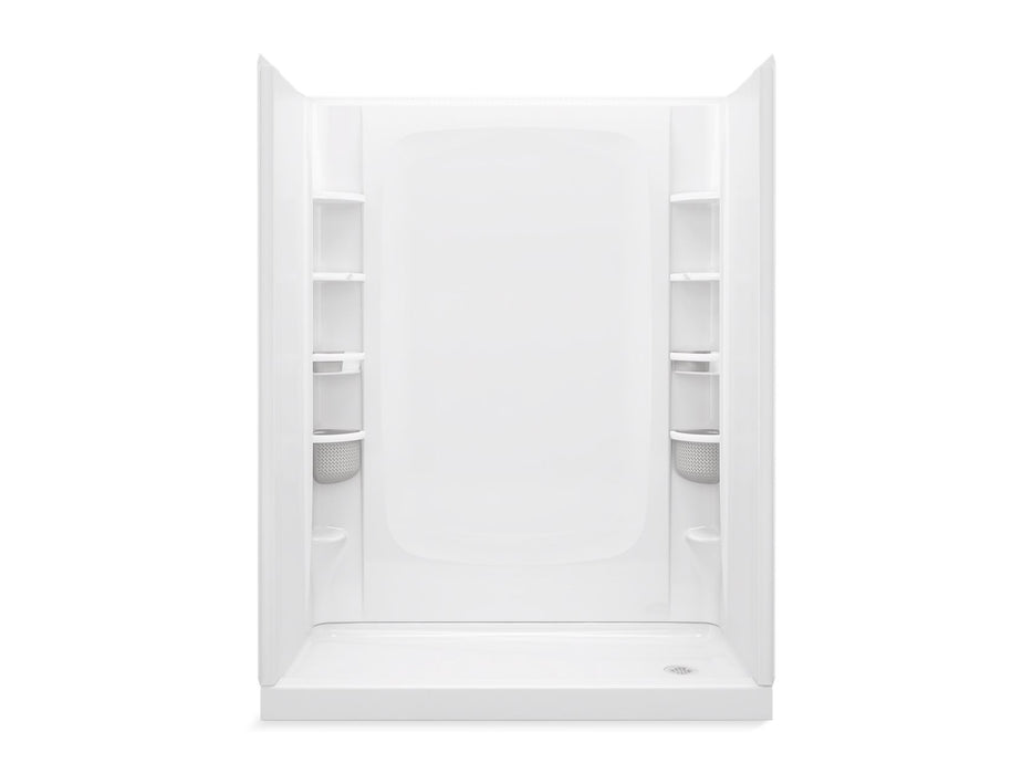 Sterling 72470120 STORE+ 60" x 30" Vikrell® Shower, Right Drain, White