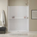 Sterling 72530100 Traverse 60" x 34" x 75" Vikrell® Shower, Center Drain, White