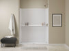 Sterling 72530106 Traverse 60" x 34" x 75" Vikrell® Shower with Aging in Place Backerboards, Center Drain, White