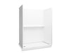 Sterling 72570110 Traverse 60" x 30" x 76-1/4" Vikrell® Shower, Left Drain, White