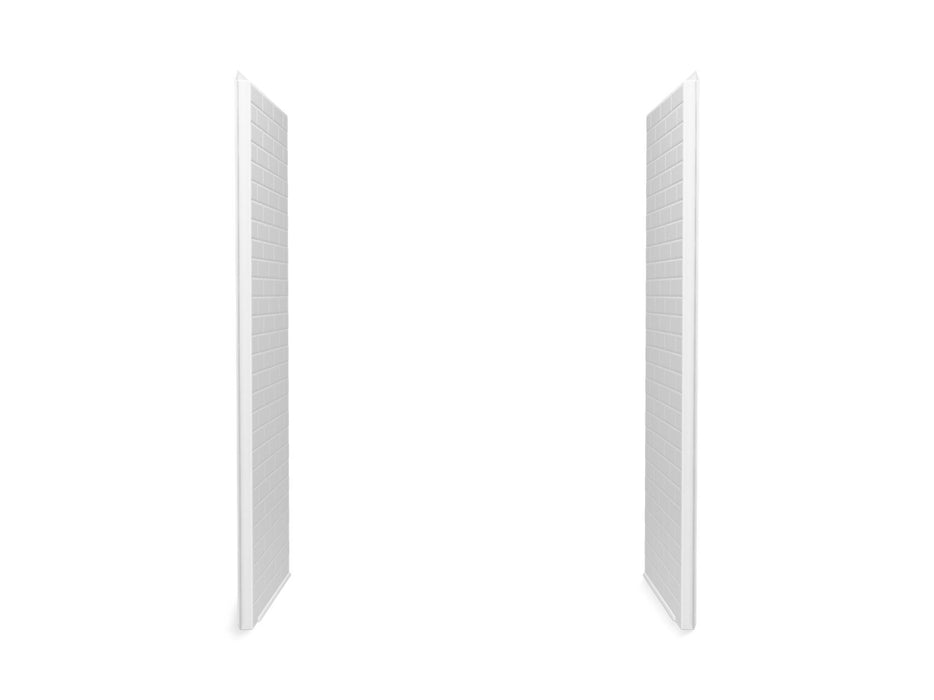 Sterling 72575106 Traverse 30" x 72-1/4" Vikrell® Shower End Wall Set with Aging in Place Backerboards, White
