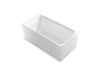 Sterling Unwind 59" x 30" freestanding bath - White