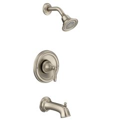 Moen T2153EPO Brantford Posi-Temp Pressure Balanced Tub and Shower Trim with 1.75 GPM in Brushed Nickel