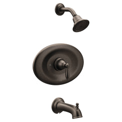 Moen T2157EP Brantford Tub and Shower Trim Package with Single Function Shower Head in Oil Rubbed Bronze