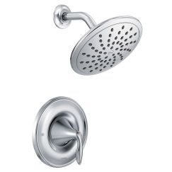 Moen T2232EP Eva Pressure Balanced Shower Trim Package with Single Function Rain Shower Head - Less Valve in Chrome