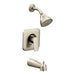 Moen T2813 Rizon Single Handle 1-Spray Posi-Temp Tub and Shower Faucet Trim Kit in Brushed Nickel