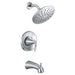 Moen T2843 Glyde Tub and Shower Trim Package with Single Function Shower Head - Less Valve in Chrome