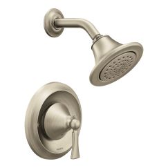 Moen T4502 Wynford Single Handle 1-Spray Posi-Temp Shower Faucet Trim Kit in Brushed Nickel